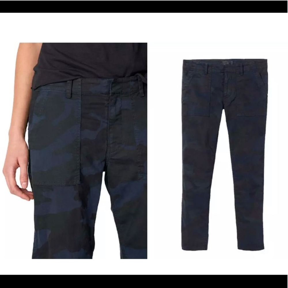 Nili Lotan Jenna Camo Pant in Blue